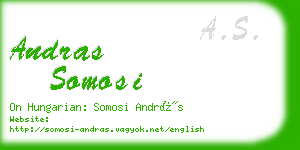 andras somosi business card